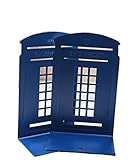 New Arrival A Pair of Retro British Style Telephone Booth Bookend Bookends (Blue) B002