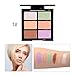 CCbeauty Cream Concealer Contour Palette Makeup Highlighter and Makeup Color Face & Eye Dark Circle Corrector Kit (Light)