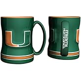 Miami Hurricanes 15 Ounce Sculpted Coffee Mug