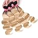 Nadula 10A Brazilian Blonde Body Wave Weave Remy Virgin Human Hair 1 Bundle Body Wave T1b/613# Ombre Blonde Hair Weft Extensions (10inch)