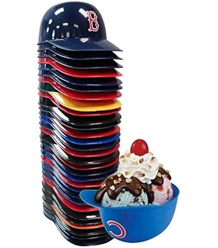 Set of 30 Baseball Ice Cream 8oz Helmet Cups : Sports & Outdoors