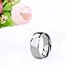 TIGRADE 2mm 4mm 6mm 8mm 10mm Titanium Ring Plain Dome High Polished Wedding Band Comfort Fit Size 3-15,8mm,Size 12