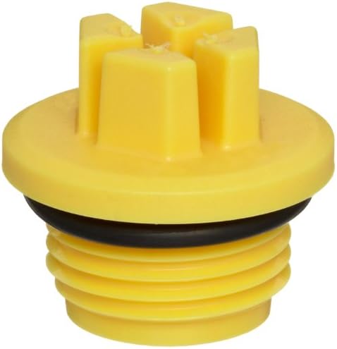 Kapsto 737 M 18 x 1.5 Polyamide Sealing Screw Plug with O-Ring, Yellow, 24.0 mm Tube OD (Pack of 100)