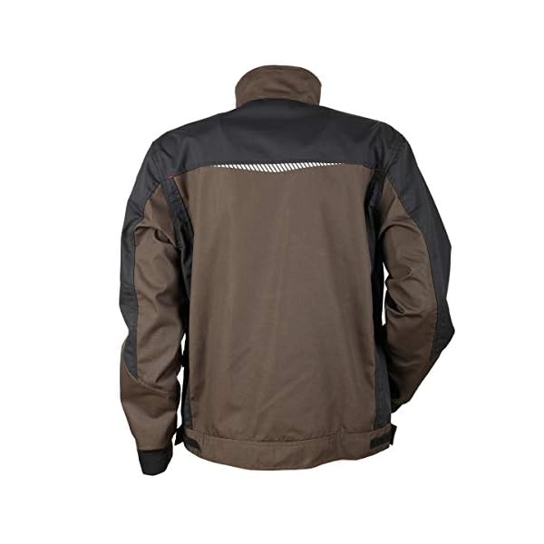 Stenso Prisma Arbeitsjacke Herren - Funktionale Arbeitsjacke MÃ¤nner mit Zwei Unteren und Zwei Oberen Taschen, VerstÃ¤rkten Schulterplatten, Reflektierenden Elementen, Bundjacke Herren – Bild 3