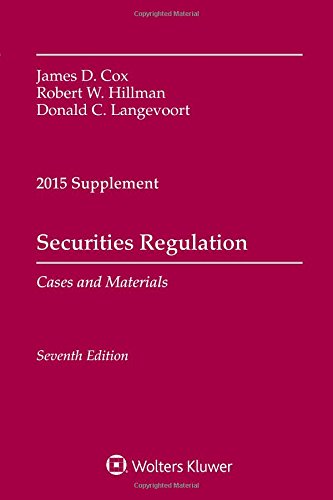 Download Securities Regulation Cases and Materials 2015 Supplement Download Securities Regulation Cases and Materials 2015 Supplement