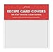 Jot & Mark 4x6 Recipe Card Protector Sleeves (200 Count) | Crystal Clear Covers Protect Your Recipes from Kitchen Messes