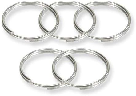 30mm 316 Stainless Steel Key Rings Heavy Duty Split Rings for Scuba Gear 10 Piece