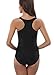 CharmLeaks Womens one Piece Bathing Suit Racerback Athletic Swimsuit Conservative Swimwear,Colorful(fulfilled By Amazon),Small