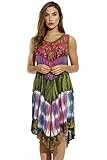 21505-2X Riviera Sun Summer Dresses / Swimsuit Cover Up,Midnight Floral Acid Wash,2X Plus