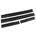 MINGLI&nbsp;Front and Rear Entry Guards Door Entry Sill Plate Protectors for 2007-2017 Jeep Wrangler Front & Rear Door Sill Protector Cover Scuff Plate Entry Guard Black primary