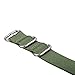 RANDON Watch Bands NATO Straps Heavy Duty Ballistic Nylon Strap with Stainless Steel Buckle (Green, 22mm)