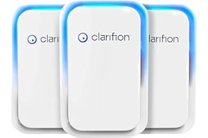 Clarifion - ионизаторы воздуха для дома (3 упаковки), система фильтрации с отрицательными ионами, тихий освежитель воздуха для спальни, офиса, кухни,