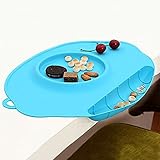 TLHOME Baby Placemat - Multifunction Security Food Baby Silicone Placement With Bowl and Groove For Children