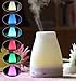 Mermaid 100ml Aromatherapy Diffuser with 7 Changing Color LED Lights-Portable Ultrasonic Aroma Essential Oil Diffusers Humidifier, Waterless Auto Shut-off for Home Office Single Room (WHITE)
