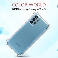 Osophter for Galaxy A32 4G Case with 2pcs Screen