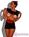 Sasswear Red Hearts Light Up LED Pasties Nipple Covers, Girlfriend Gift, White Elephant, Funny, Adult