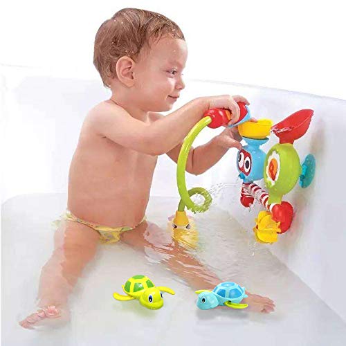 VCOSTORE 3 Pcs Bath Swimming Wind Up Toys for Baby Toddlers, Cute Turtle Baby Bathtub Floating Water Bathing Pool Fun Toys for Boys Girls - Thumbnail 4