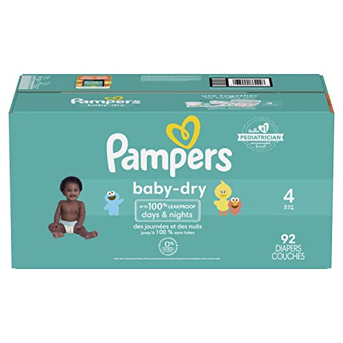 Pampers Baby Dry Diapers Size 4 92 Count | Pricepulse
