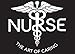 Nurse The Art Of Caring Caduceus Tote Bag Office School Travel Business Personal Organizer - Purple Black
