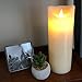 Gideon 9 Inch Flameless LED Candle - Real Wax & Real Flickering Candle Motion - with Multi-Function Remote (On/Off, Timer, Dimmer) - Vanilla Scented, Ivory