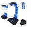 SADES E-Sports Gaming Headphone Cradle,eTopxizu S-xlyz Acrylic Headset Bracket Stand Holder,Suitable for AKG/Sony/Shure/Sennheiser/Monster Beats/Ultimate Ears/Boss/Logitech/Gaming Headset,Blue(Standthumb 3