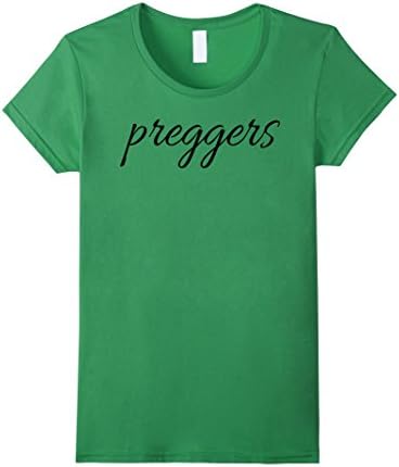 Women's PREGGERS Women's Pregnant Pregnancy T-Shirt Large Grass