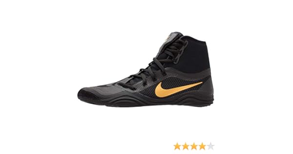 black and orange nike wrestling shoes