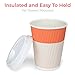 Premium Coffee Cups With Lids - (Set of 90) Enjoy Your Favorite Hot and Cold Beverages To Go In Our Sturdy & Durable Disposable Cups - These Insulated Paper Cups are Perfect For All Parties and Events