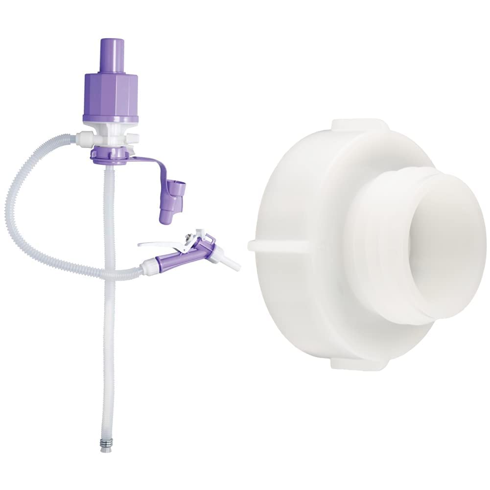 工進(KOSHIN) 加圧式 灯油ポンプ ポリオート PK-21 電池 不要 ガンノズル 雫垂れ 低減 非常時 緊急時 備え & ママオート(EP)固定式(直付け)・ポリオート(PK)用 65mmポリ缶用アダプター PA-246【セット買い】商品画像