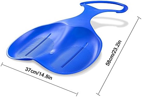 TuffGear Snow Sled Kids Sledge Toboggan Winter Outdoor Sport Skiing Board for Toddlers (Blue)