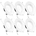 Sunco Lighting 6 Pack 5/6 Inch LED Recessed Downlight, Baffle Trim, Dimmable, 13W=75W, 830 LM, 5000K Daylight, Damp Rated, Simple Retrofit Installation - UL + Energy Star