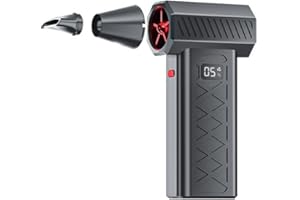 WARTLEVES Mini Turbo Snow Blower, 130,000 RPM Mini LED Turbo Snow Blower for Car with Dual Mode Design, Portable Snow Whiz Turbo Blower Ideal for Vehicle Snow Removal and Home Cleaning