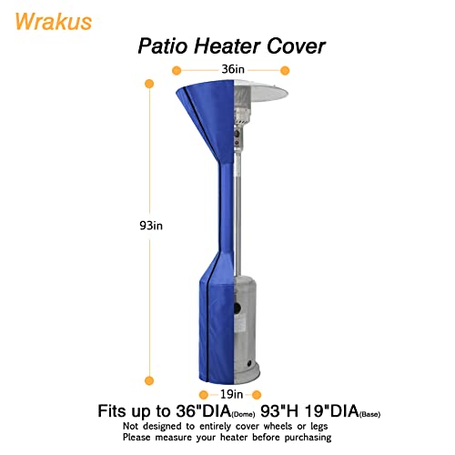 Patio Heater Cover Outdoor Propane Gas Outside Waterproof Heavy Duty