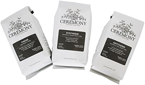 Ceremony Coffee Roasters - House Coffees Roast Variety Pack - Specialty Whole Bean or Ground Coffee- 3 x 12oz bags (Whole Bean)