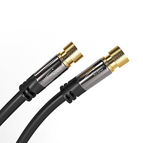 KabelDirekt Digital Coaxial Audio Video Cable (20 feet) Satellite Cable Connectors - Coax Male F Connector Pin - Coax Cables for Satellite Television - Pro Series - Thumbnail 4