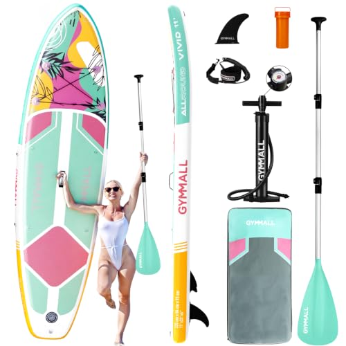 GYMALL Aufblasbares SUP Board, 335x84cm, Bis 136kg