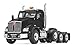 First Gear 1/50 Scale Diecast Collectible Black/Silver Kenworth T880 with Tri-Axle Lowboy Trailer (50-3391)