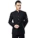 Chinese Traditional Men Uniform Chinese Tang Tunic Suit Two Pieces Black
