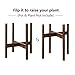 Mid Century Plant Stand – Up to 10” Flower Pot, Wood Indoor Planter Holder, Modern Home Decor (Planter Not Included)thumb 4