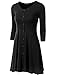 Doublju Womens Long Sleeve Button-down Comfy Flare Cardigan