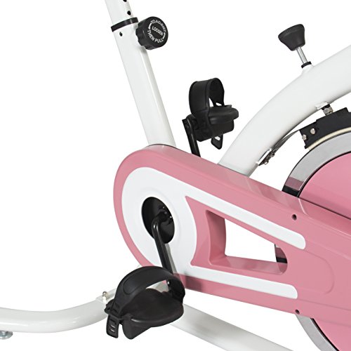 Best Choice Products Pink Exercise Bike Fitness Indoor Cycling Bicycle
