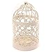HOMEGOAL Decorative Candle Lanterns,Small Metal Birdcage Candle Holders,Hanging Tealight, Vintage Centerpieces for Wedding & Party