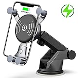 BESTHING 7.5W & 10W Wireless Charger, Dashboard & Windshield Car Mount, Cell Phone Holder, 10W Compatible for Samsung Galaxy S9/S9+/S8/S8+/Note 8, 7.5W Compatible for iPhone Xs