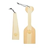 Mr. Grill - Safe, Bristle Free, Natural, Premium Cedar Wood BBQ Grill Scraper And Cleaner + FREE Small Cedar Scraper For Hard To Reach Places