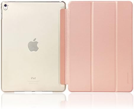 iPad Pro 9.7 Case, JOKHANG [Ultra Slim] Lightweight Smart Case Cover [Synthetic Leather] with Translucent Frosted Back Protector for Apple iPad Pro 9.7 Inch(Auto Sleep/Wake) - Rose Gold