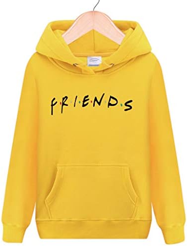 Women Men Friends TV Show Hoodie Pullover Unisex Fleece Sweatshirt with Kangaroo Pocket