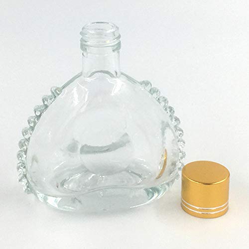 Yamalans 100ml Portable Refillable Empty Clear Glass Wine Liquor Bottle Jar Transparent