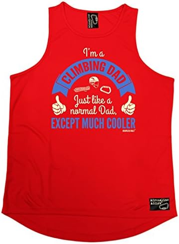AA Premium - I'm A Climbing Dad ... Cooler (XXL - RED) MEN'S PERFORMANCE TRAINING COOL VEST