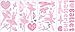 RoomMates Ballet Peel and Stick Wall Decals W/Glitter