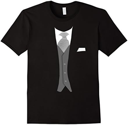 Men's 3 Piece Suit Funny T-Shirt XL Black
